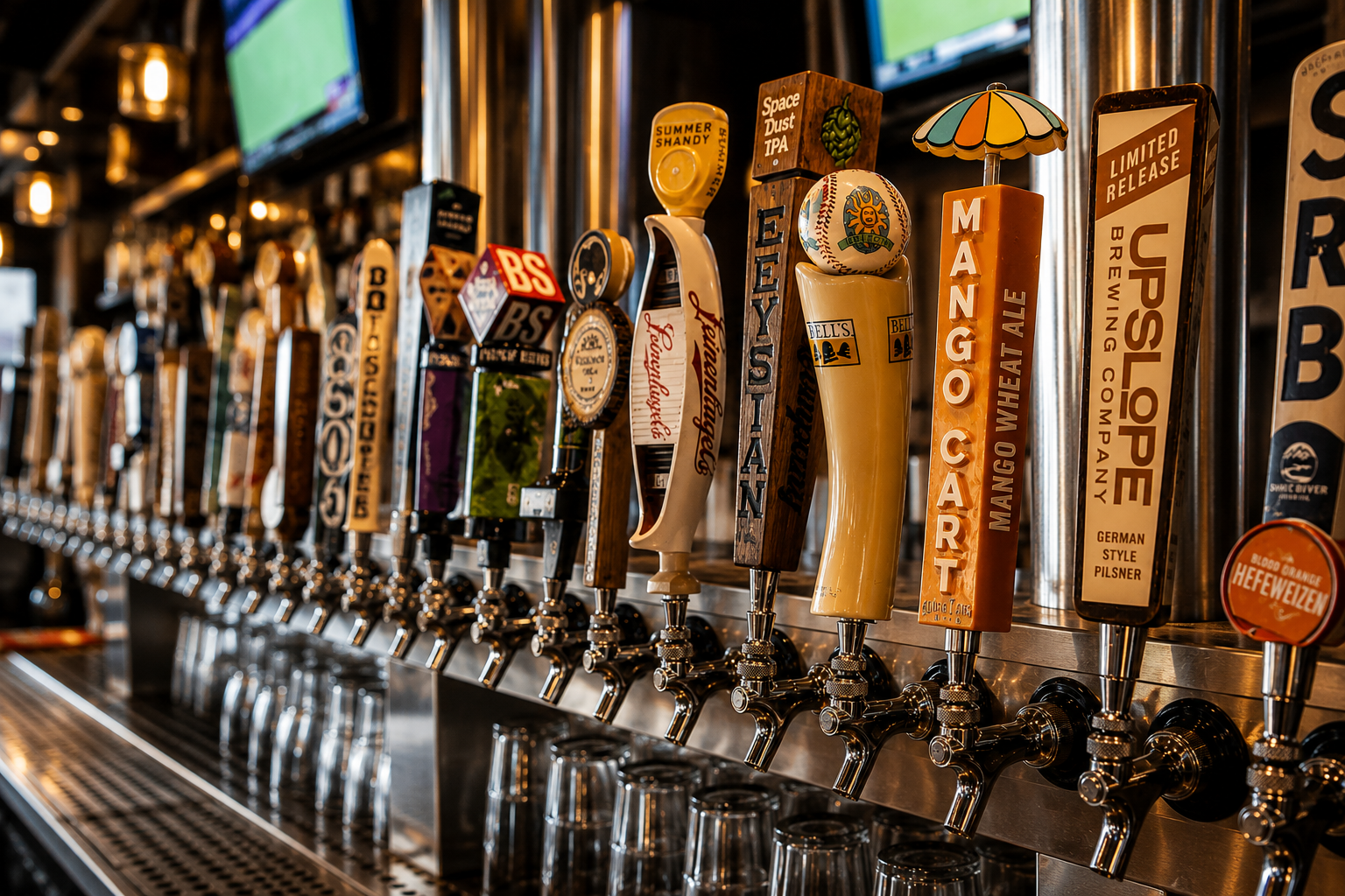 Happy hour craft beers at Wyoming Ale Works