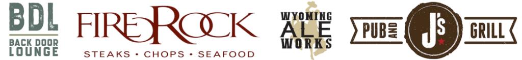 JRG partner restaurants: Back Door Lounge, FireRock, Wyoming Ale Works, J's Pub & Grill